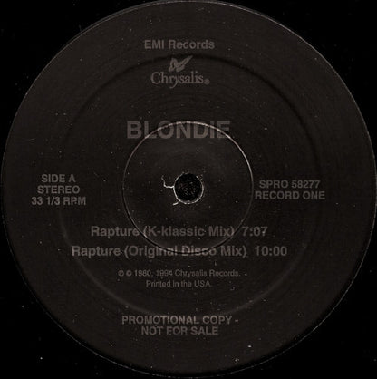 Blondie : Rapture (2x12", Maxi, Promo)