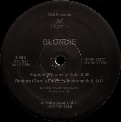 Blondie : Rapture (2x12", Maxi, Promo)