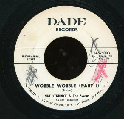 Nat Kendrick & The Swans : Wobble Wobble (7", Single, Promo)