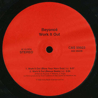 Beyoncé : Work It Out (The Remixes) (12")