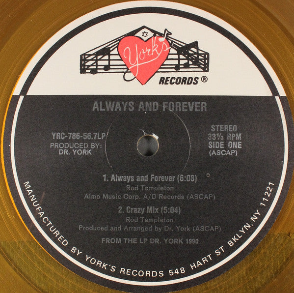 Dr. York : Always And Forever (12", EP, Yel)