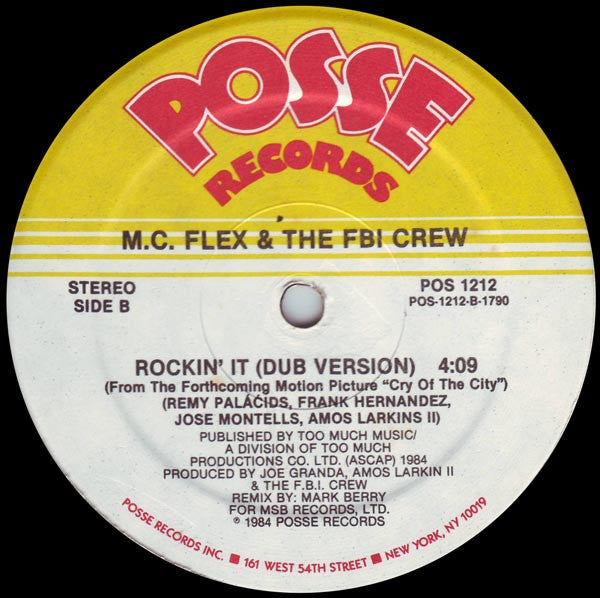 MC Flex & The FBI Crew : Rockin' It (12")