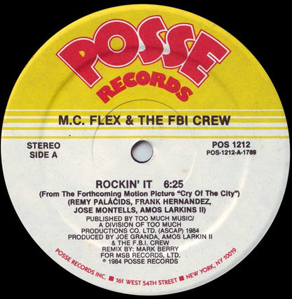 MC Flex & The FBI Crew : Rockin' It (12")