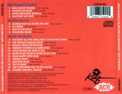 Stick McGhee & His Spo-Dee-O-Dee Buddies* : New York Blues (CD, Comp)