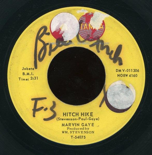 Marvin Gaye : Hitch Hike / Hello There Angel (7", Roc)