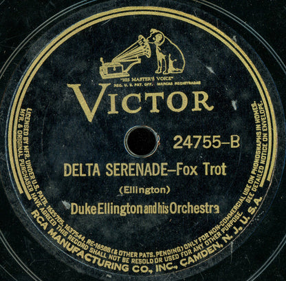 Duke Ellington And His Orchestra : Solitude / Delta Serenade (Shellac, 10", RP, Ind)