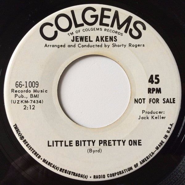 Jewel Akens : Born A Loser / Little Bitty Pretty One (7", Single, Promo, Ind)