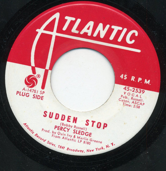 Percy Sledge : Sudden Stop  (7", Promo)