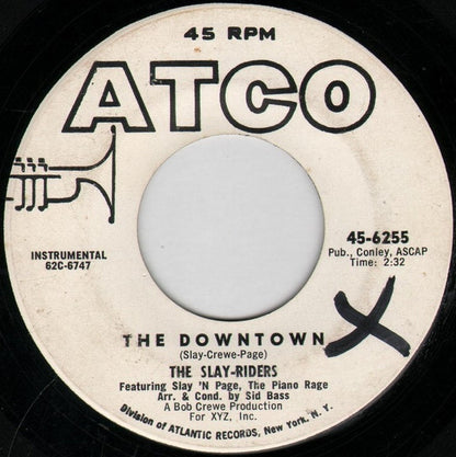 The Slay-Riders Featuring Slay 'N Page, The Piano Rage : The Downtown / St. Louis Blues-Hitch Hike (7", Promo)