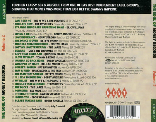 Various : The Soul Of Money Records Volume 2 (CD, Comp)