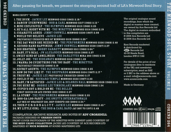 Various : The Mirwood Soul Story Volume 2 (CD, Comp)