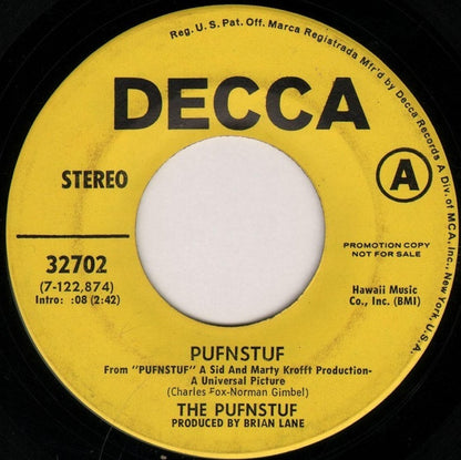 The Pufnstuf : Pufnstuf / Nonsense (7", Single, Promo)