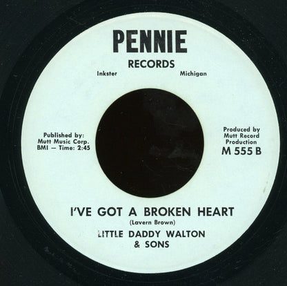 Little Daddy Walton & Sons : Spend My Money / I've Got A Broken Heart (7")