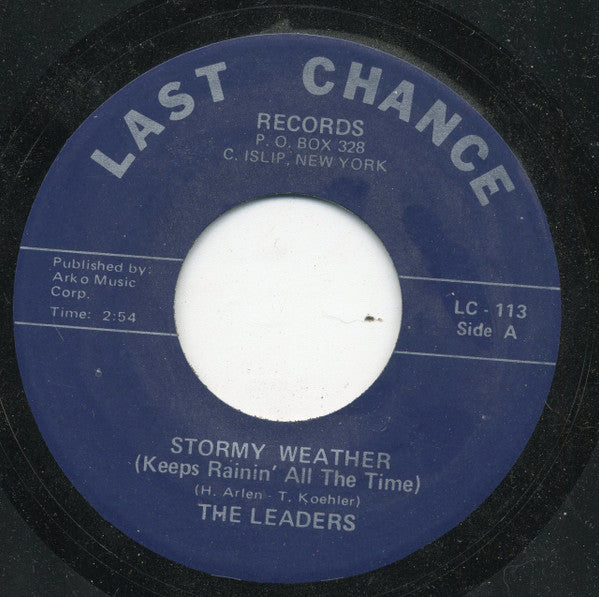 The Leaders (5) : Stormy Weather / A Lover Of The Time (7", RE)