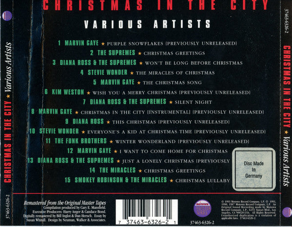 Various : Christmas In The City (CD, Comp, RM)