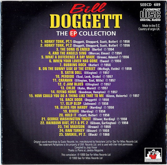 Bill Doggett : The EP Collection (CD, Comp)