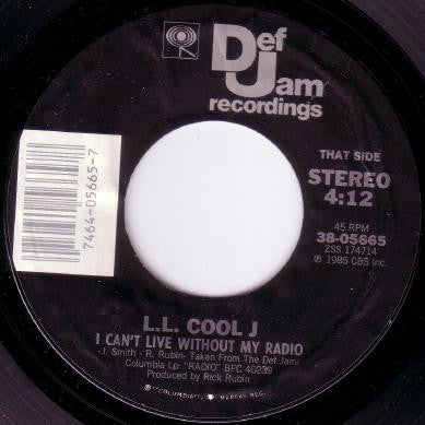 LL Cool J : I Can Give You More / I Can't Live Without My Radio (7", Styrene)