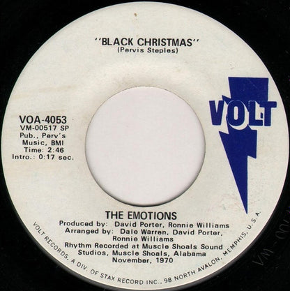 The Emotions : Black Christmas (7", Single)