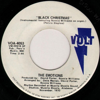The Emotions : Black Christmas (7", Single)