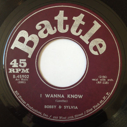 Bobby & Sylvia : You Broke My Heart And I Broke Your Jaw (7")