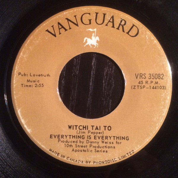 Everything Is Everything : Witchi Tai To (7", Single)
