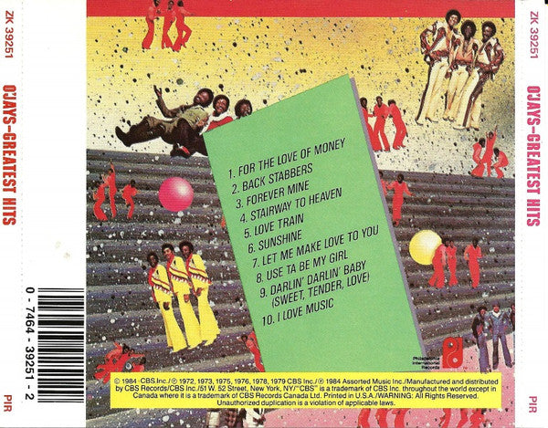 The O'Jays : The O'Jays Greatest Hits (CD, Comp, RE)
