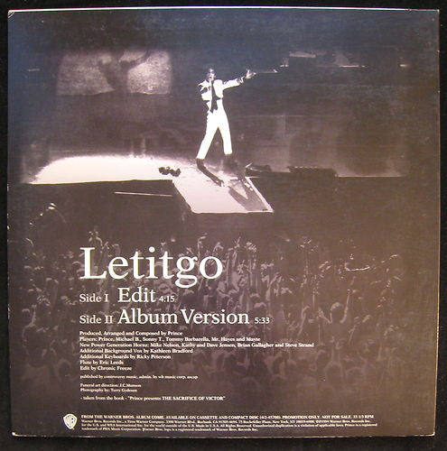 Prince : Letitgo (12", Single, Promo)