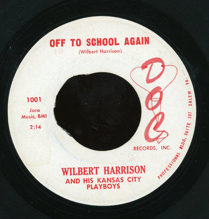 Wilbert Harrison And His Kansas City Playboys : Off To School Again / Broke (7")