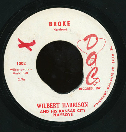 Wilbert Harrison And His Kansas City Playboys : Off To School Again / Broke (7")