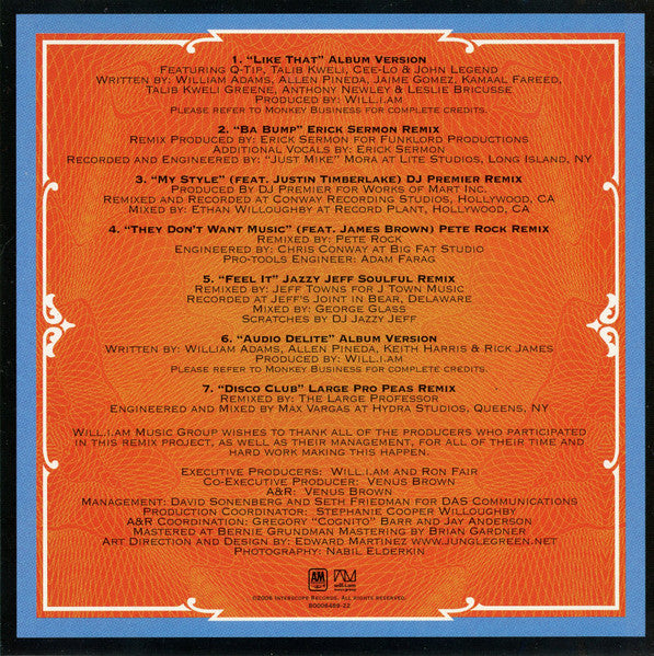 Black Eyed Peas : Renegotiations (The Remixes) (CD, EP)