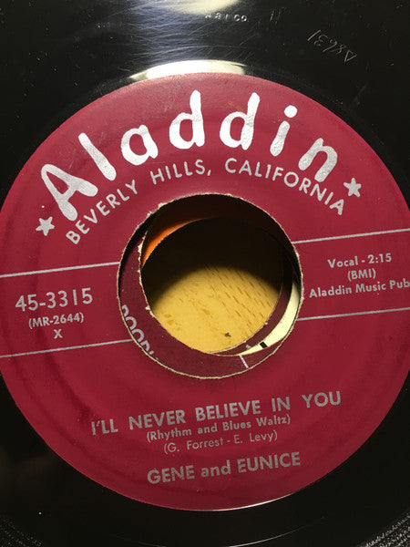 Gene And Eunice : Hootchy - Kootchy / I'll Never Believe In You (7", MSI)