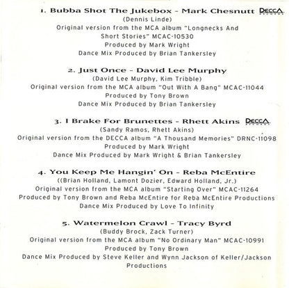 Various : Today's Hottest Country Dance Mixes (CD, Comp, Club)