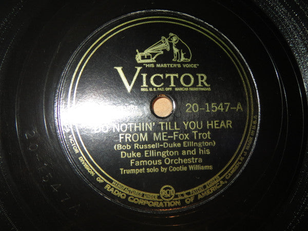 Duke Ellington And His Orchestra : Do Nothin' Till You Hear From Me / Chlo-e (Song Of The Swamp) (Shellac, 10", Ind)