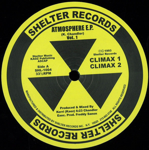 Kerri Chandler : Atmosphere E.P. Vol. 1 (12", EP, RE, RM)