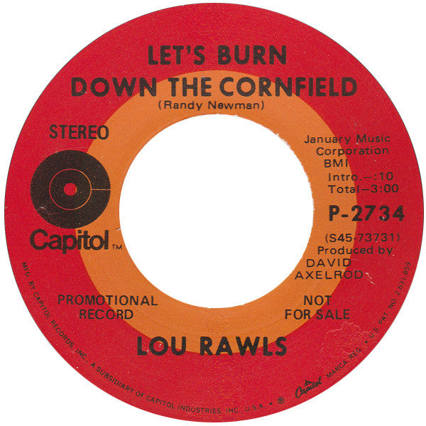 Lou Rawls : You've Made Me So Very Happy (7", Promo)