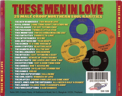 Various : These Men In Love: 25 Male Group Northern Soul Rarities (CD, Comp, Unofficial)