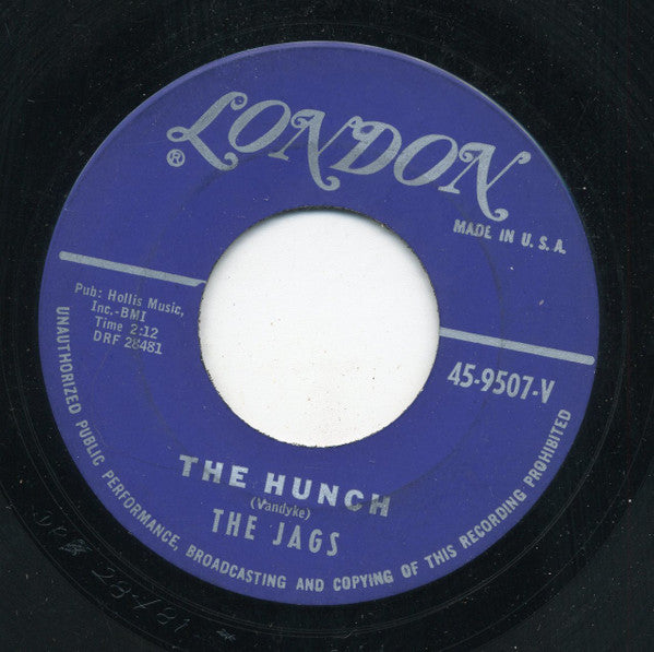 The Jags (3) : The Hunch / Cry Wolf (7", Single)
