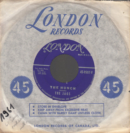 The Jags (3) : The Hunch / Cry Wolf (7", Single)
