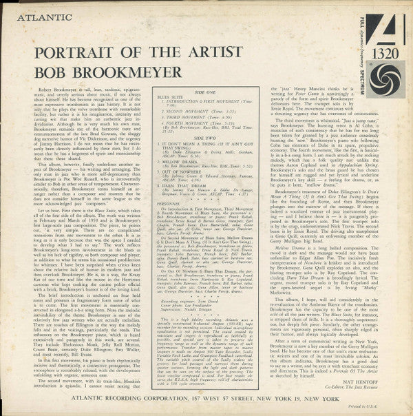 Bob Brookmeyer : Portrait Of The Artist (LP, Album, Mono)