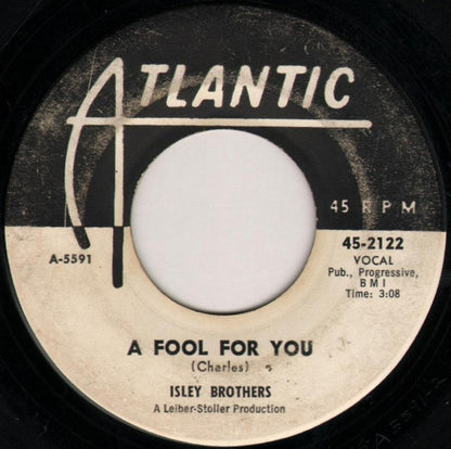 The Isley Brothers : A Fool For You (7", Promo)