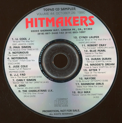 Various : Hitmakers Top 40 CD Volume 44 (CD, Comp, Promo)