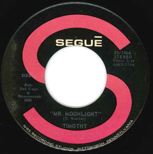 Tim Wahler : Mr. Moonlight / That Is All (7", Single)