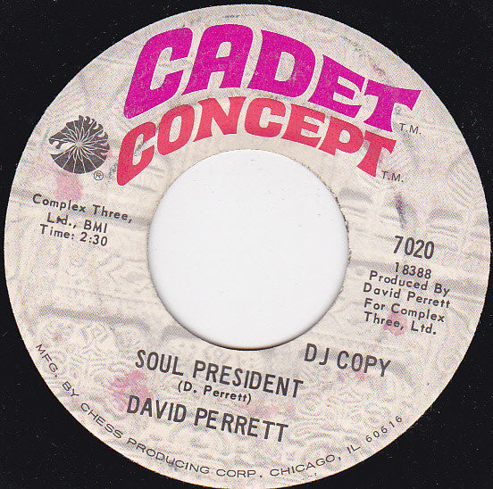 David Perrett : Girl, I'll Always Be In Love With You / Soul President (7", Single, Promo)