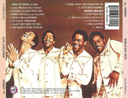 Al Green : Greatest Hits (CD, Comp, RE, RM)