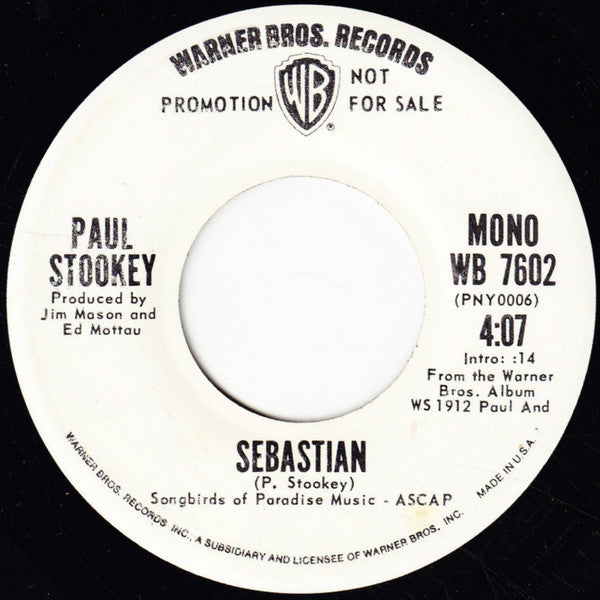 Noel Paul Stookey : Sebastian (7", Promo)