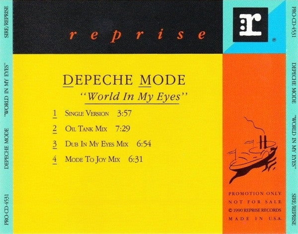 Depeche Mode : World In My Eyes (CD, Single, Promo)