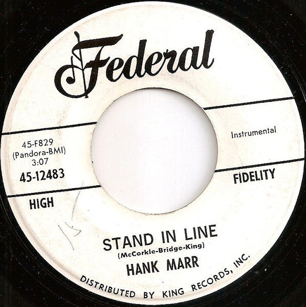 Hank Marr : Marsanova (7", Whi)