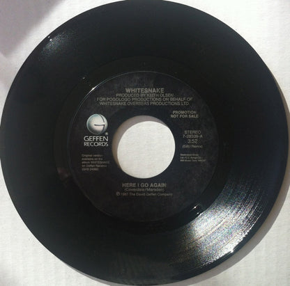 Whitesnake : Here I Go Again (7", Single, Promo)