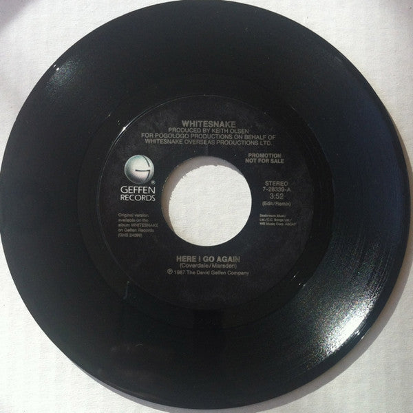 Whitesnake : Here I Go Again (7", Single, Promo)