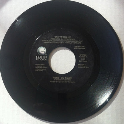 Whitesnake : Here I Go Again (7", Single, Promo)